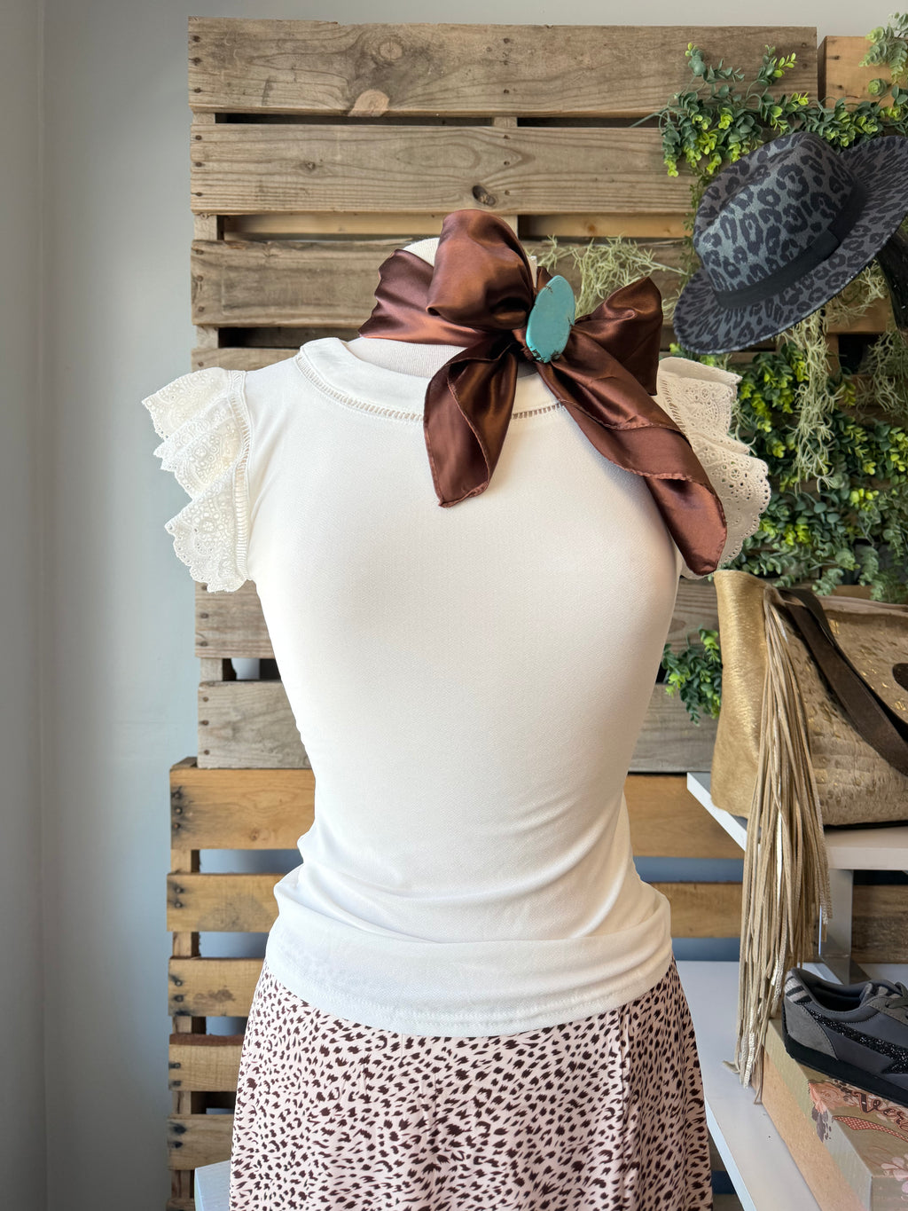 Ivory Bloom Top