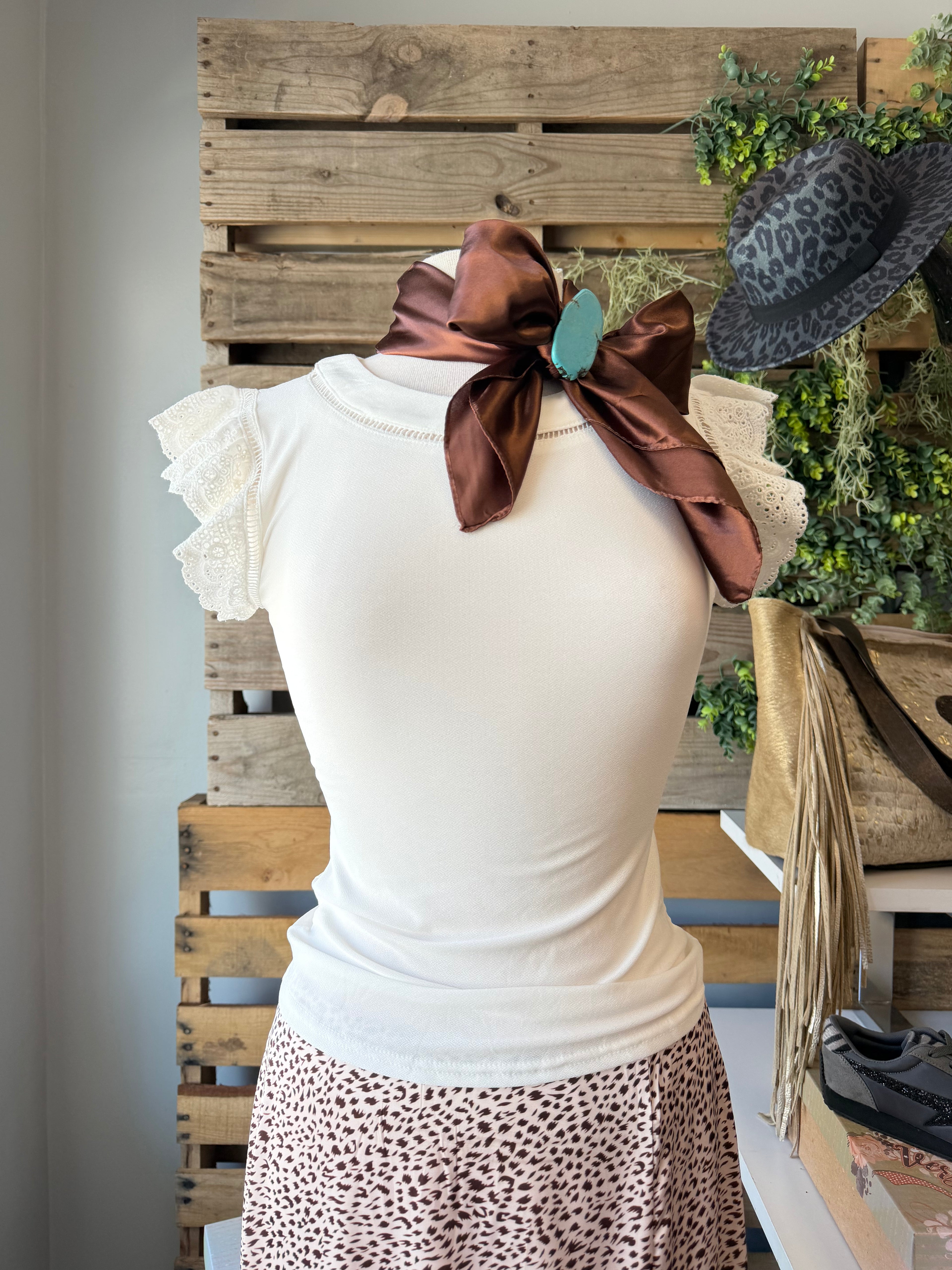 Ivory Bloom Top