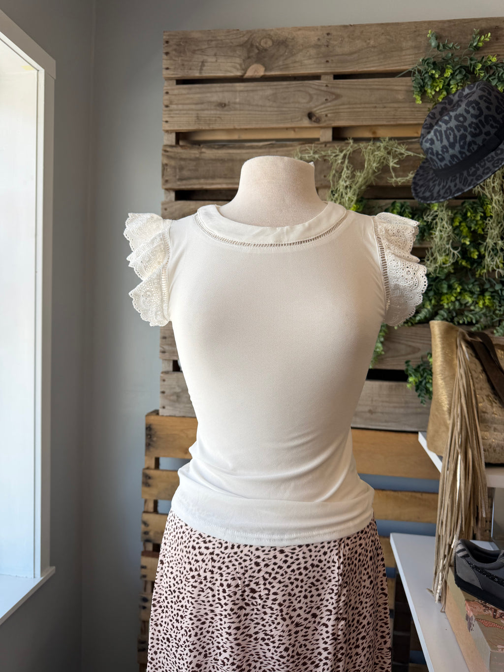 Ivory Bloom Top