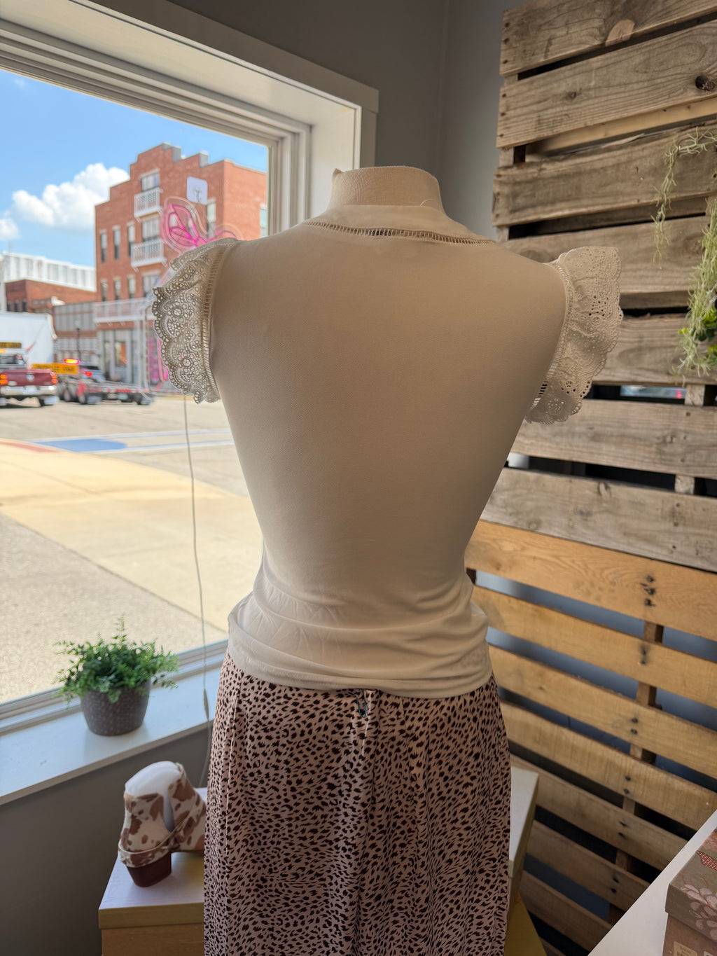 Ivory Bloom Top