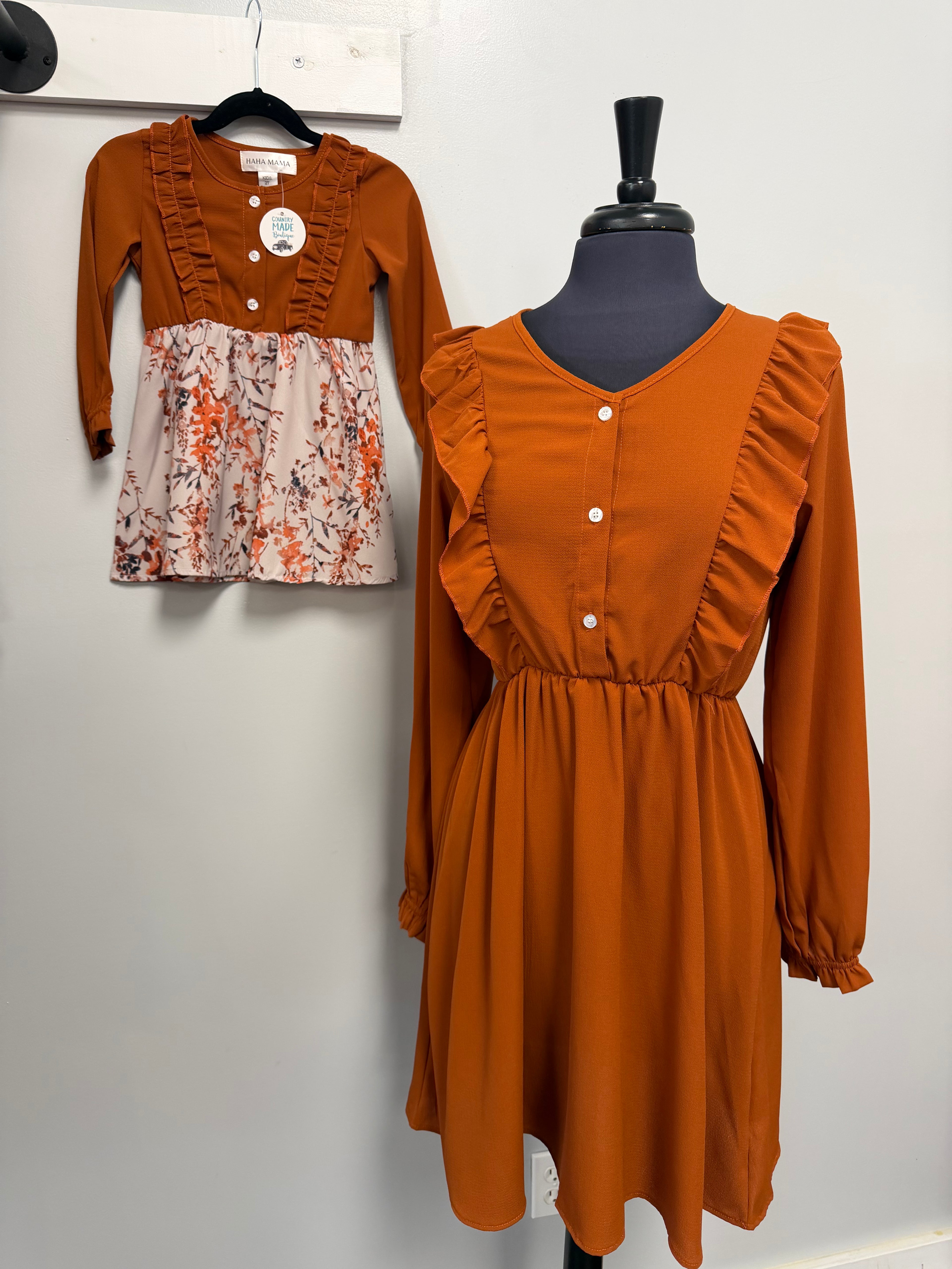 Autumn Together Mini Dress
