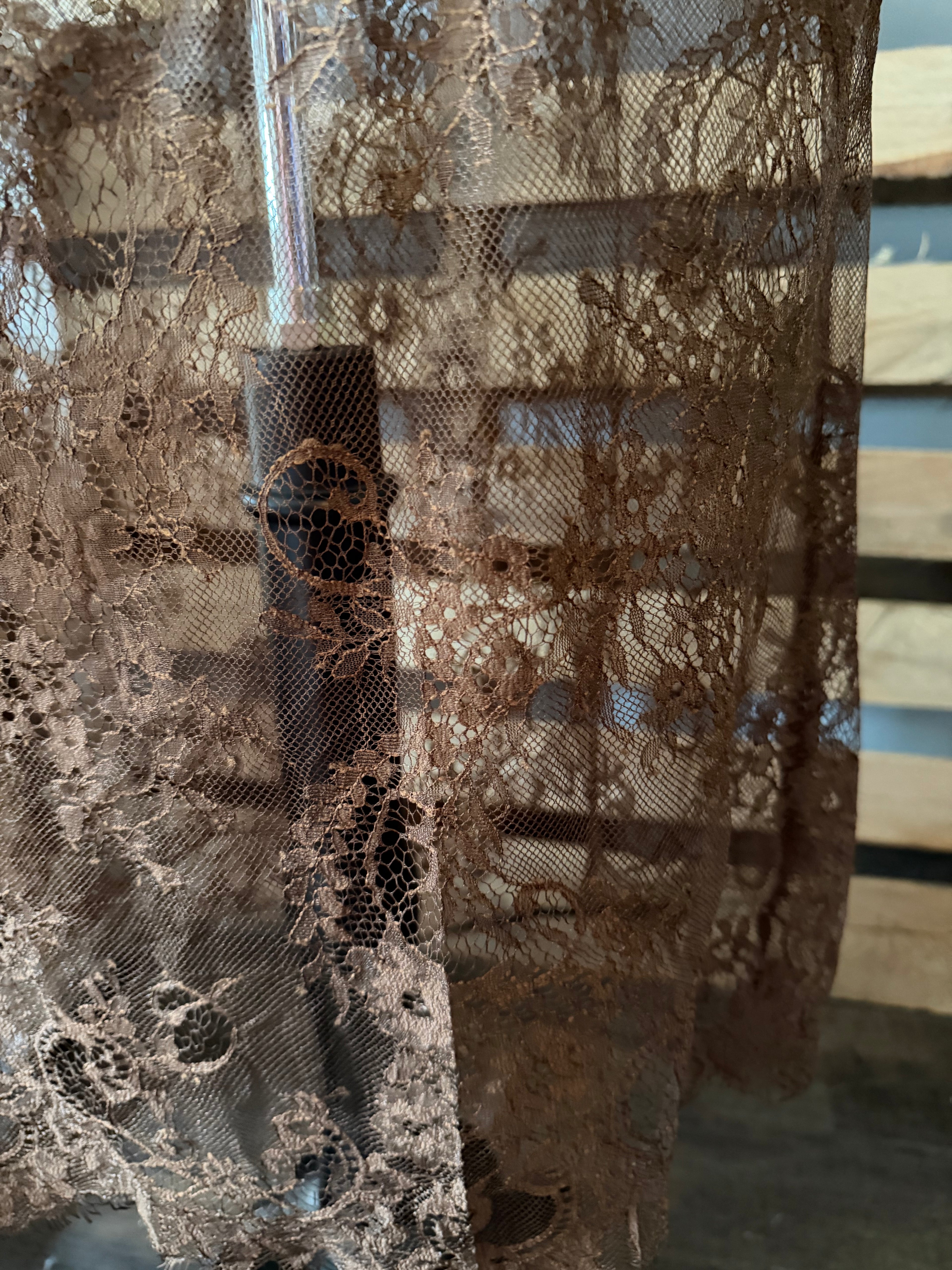 Mocha Lace Midi Skirt