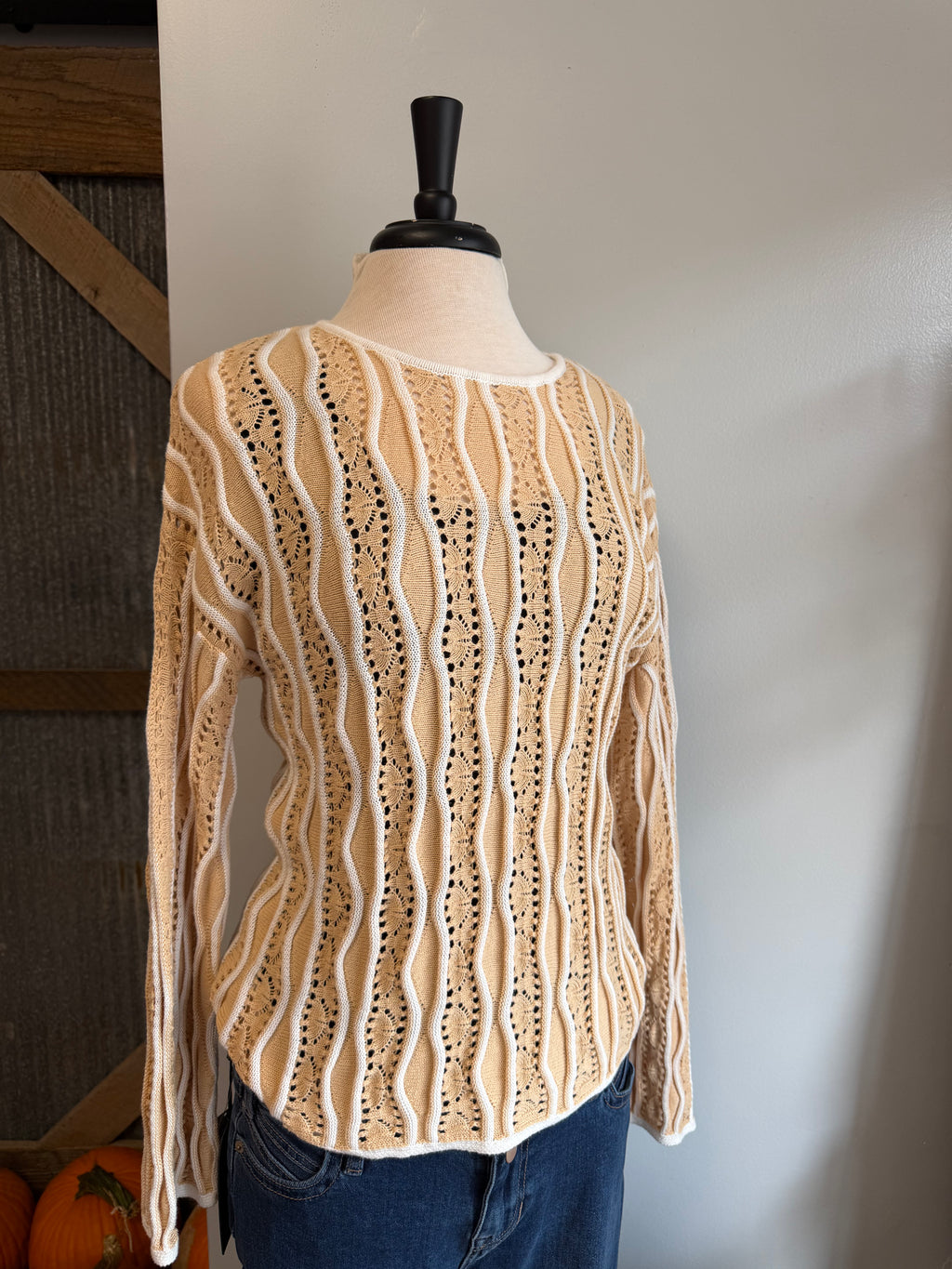 Honeycomb Knit Top