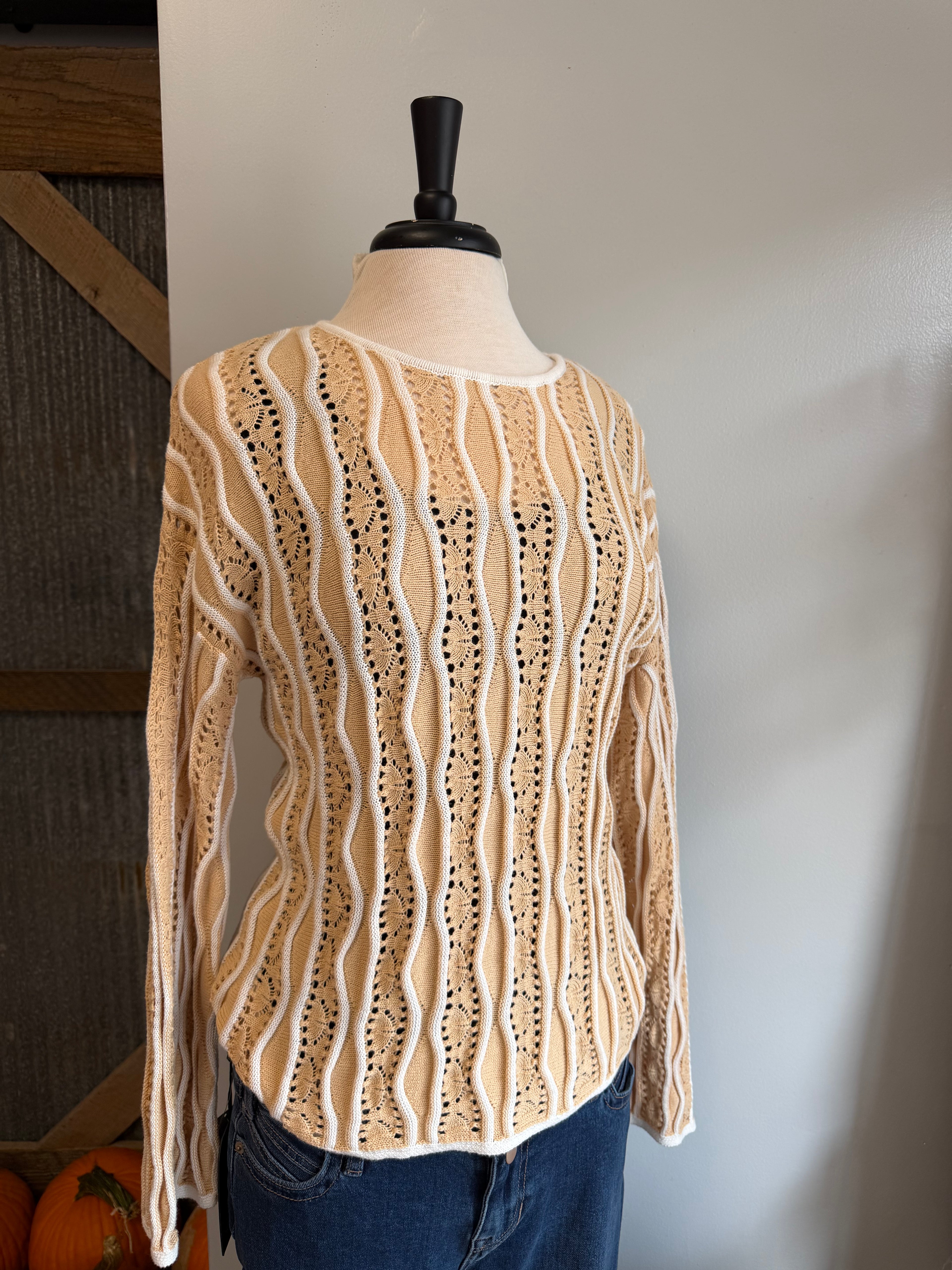 Honeycomb Knit Top