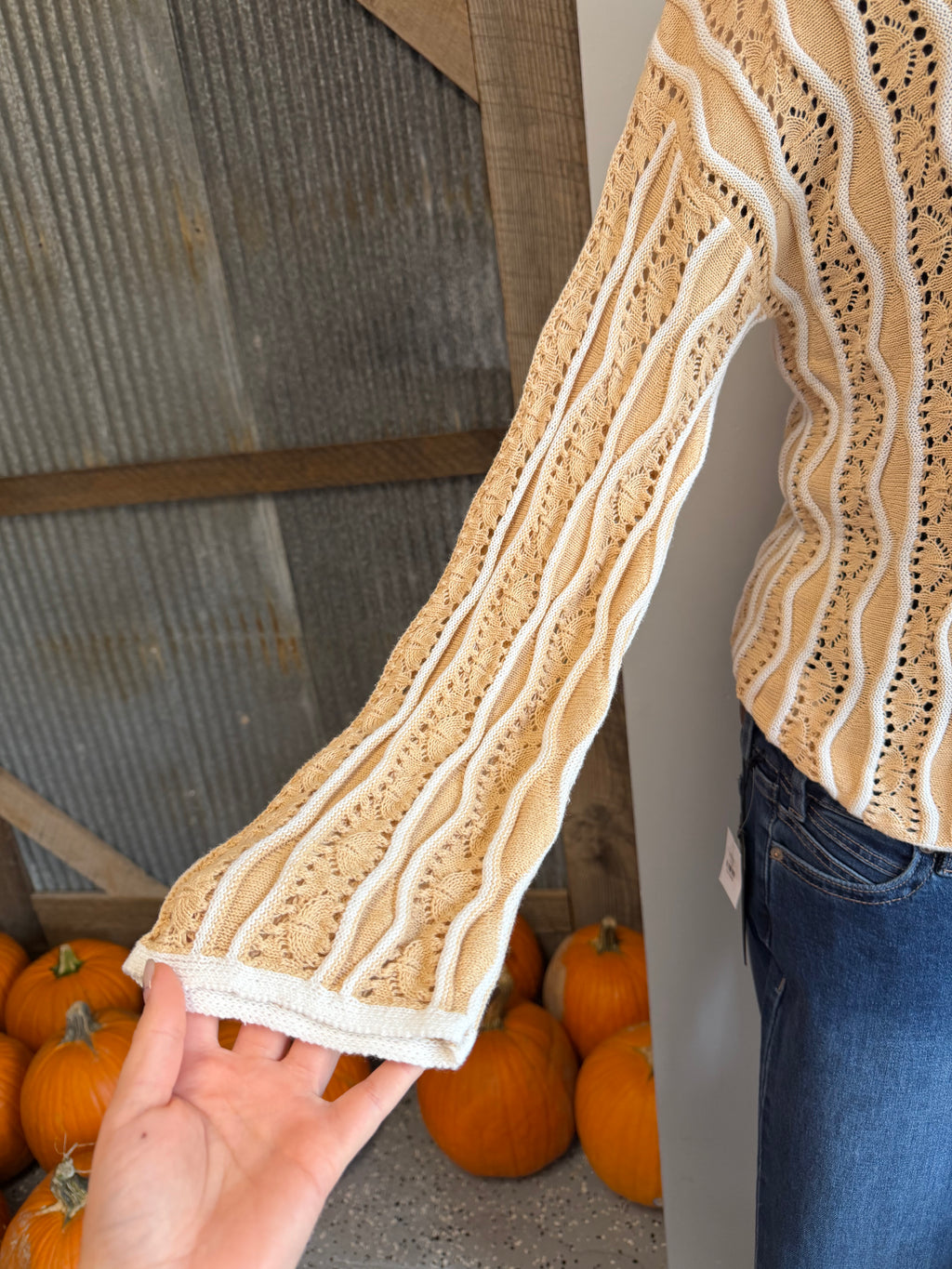 Honeycomb Knit Top