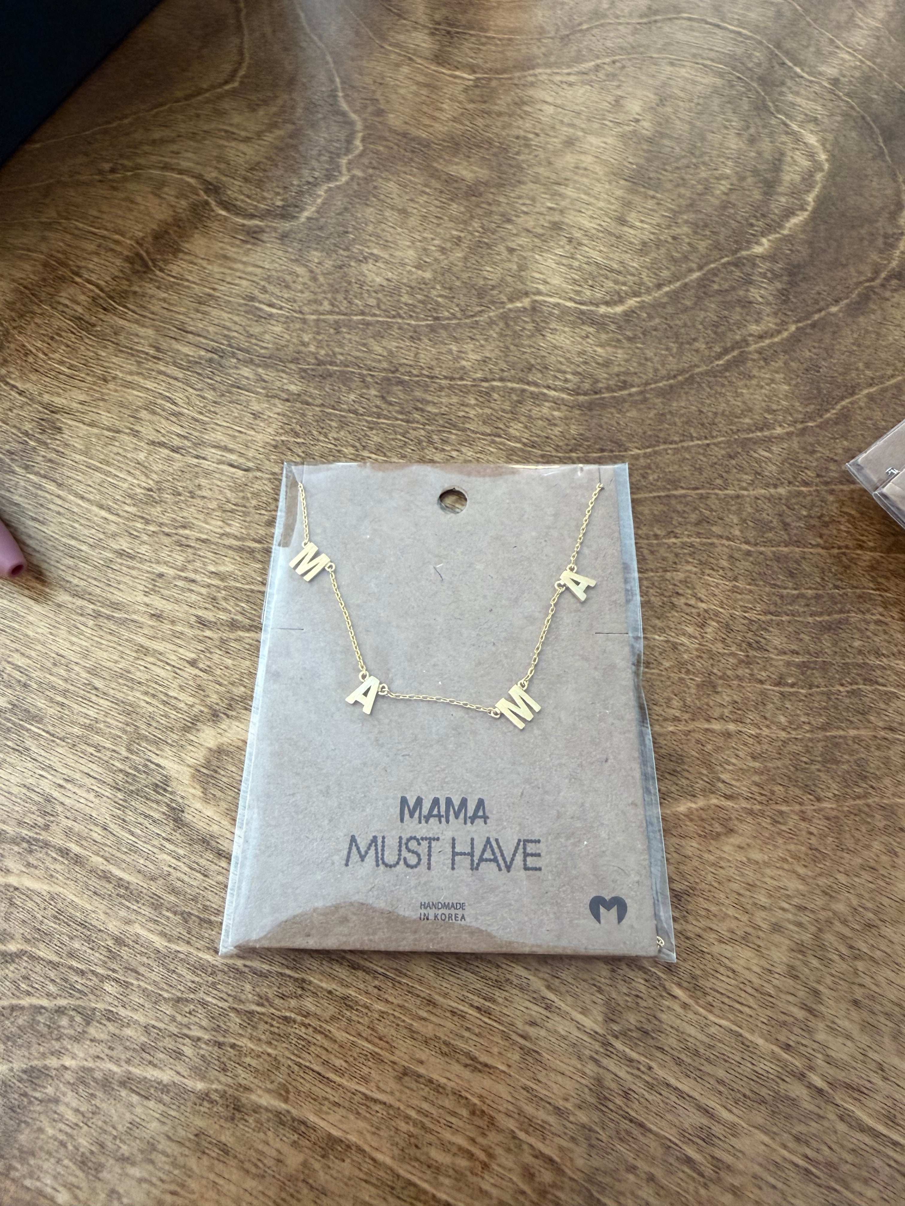 Gold MAMA Necklace