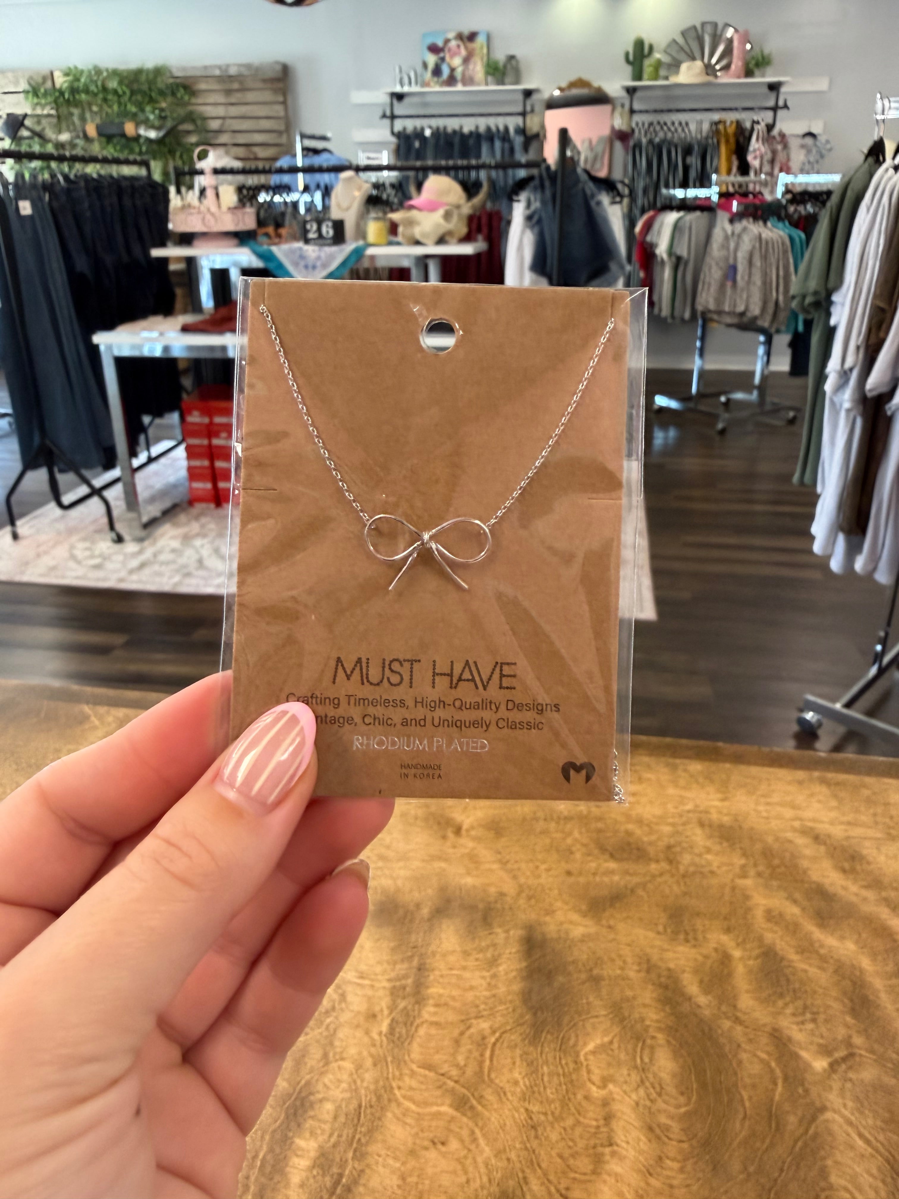 Put a Bow on it Necklace