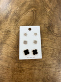 Lucky Little Clover Earring Set