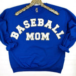 PREORDER: Baseball Mom Chenille Patch Sweatshirt