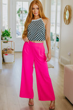 Start the Races Checkered Halter Top