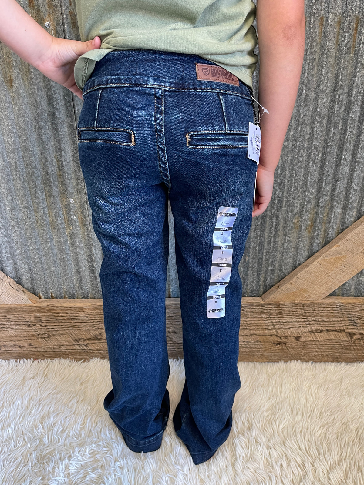 Rock & Roll Sailor Front Buttons Trouser- Girls