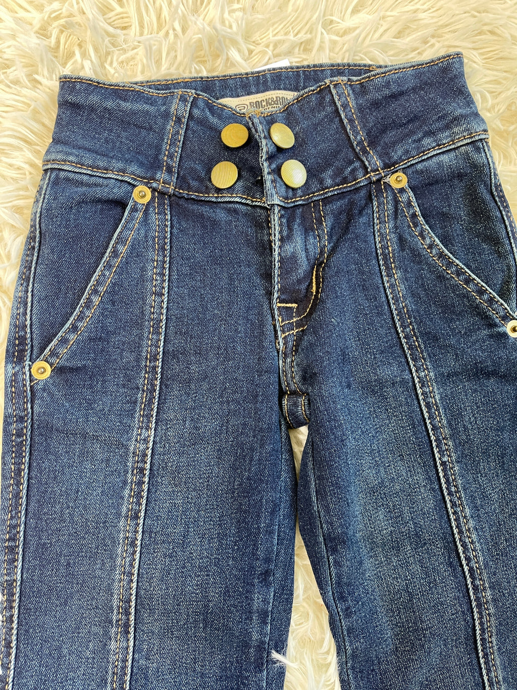 Rock & Roll Sailor Front Buttons Trouser- Girls