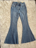 Rock & Roll Light Wash Distress Bell Bottom RRWD7HRZTT