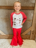 CMB Cuties Pull-On Red Flares