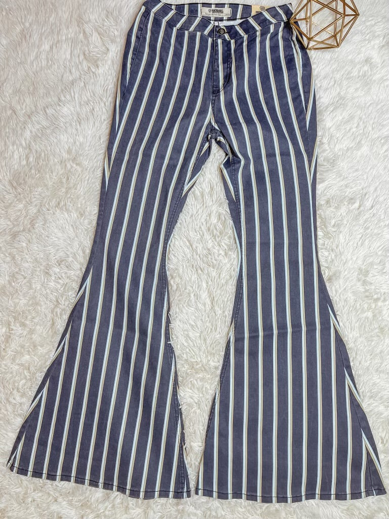 Ladies Rock & Roll Night Blue Button Bell