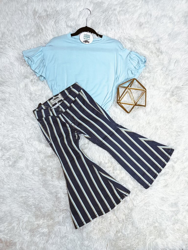 Girls Rock & Roll Night Blue Bell Bottoms