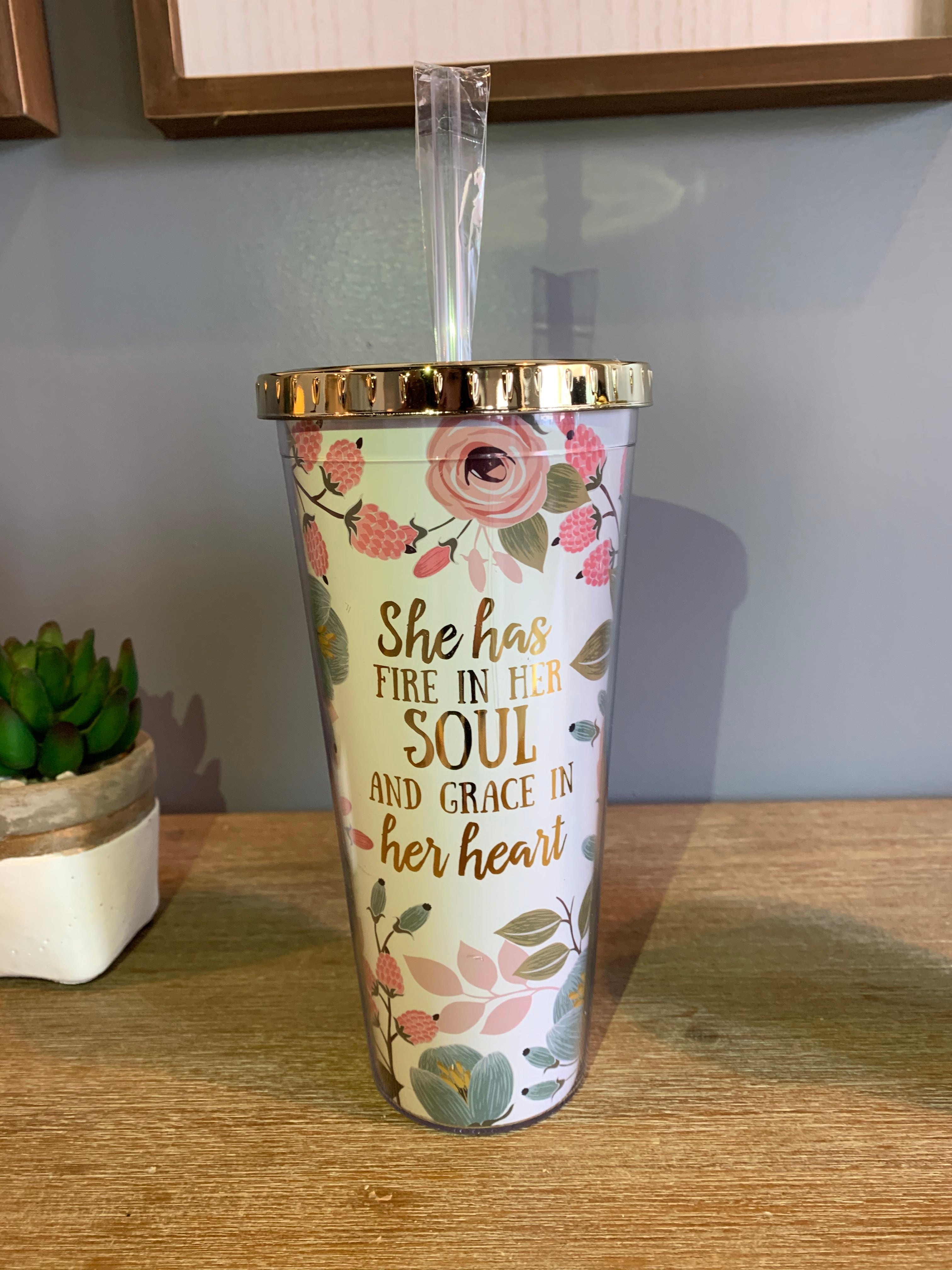 Inspirational 20 oz with Straw