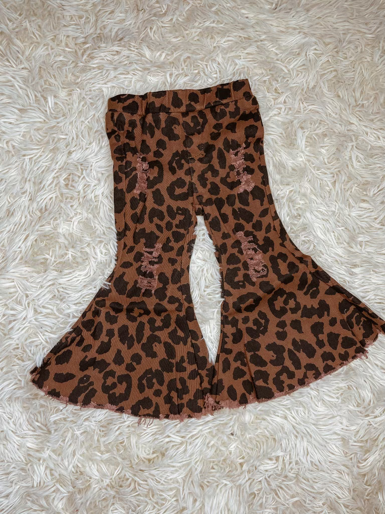 CMB Cuties Pull-On Leopard Flares
