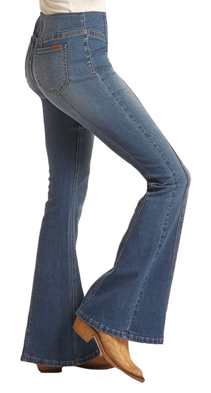 Rock & Roll Pull-On Flare w/seams