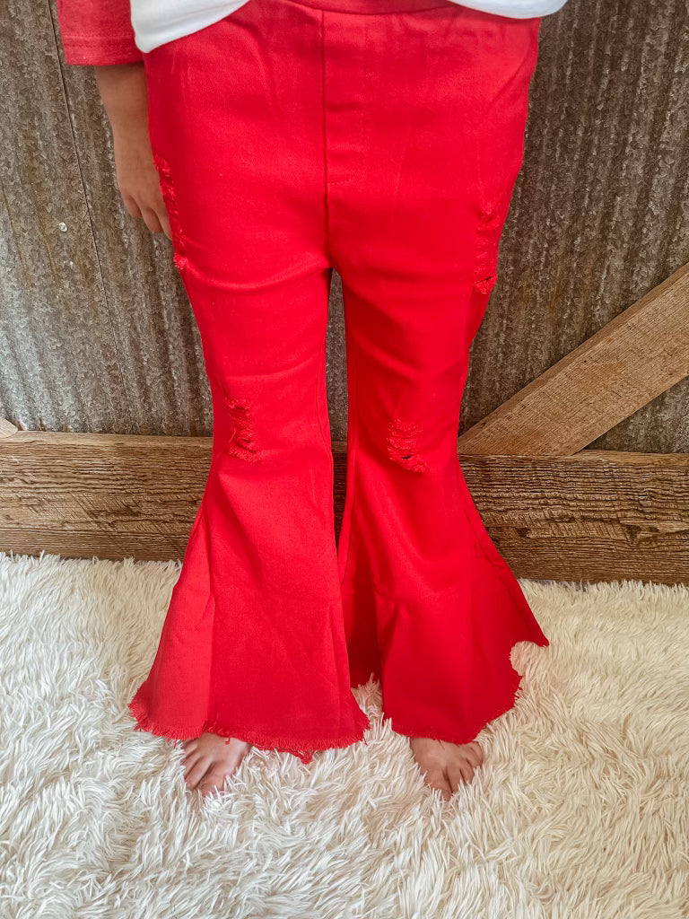 CMB Cuties Pull-On Red Flares