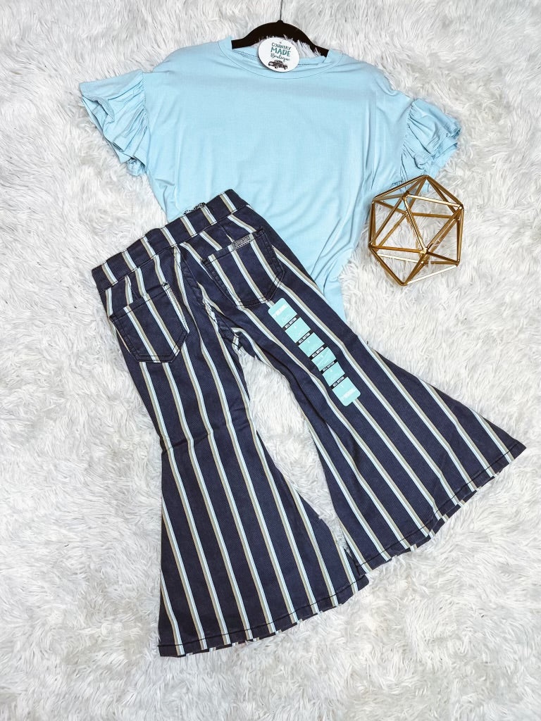 Girls Rock & Roll Night Blue Bell Bottoms