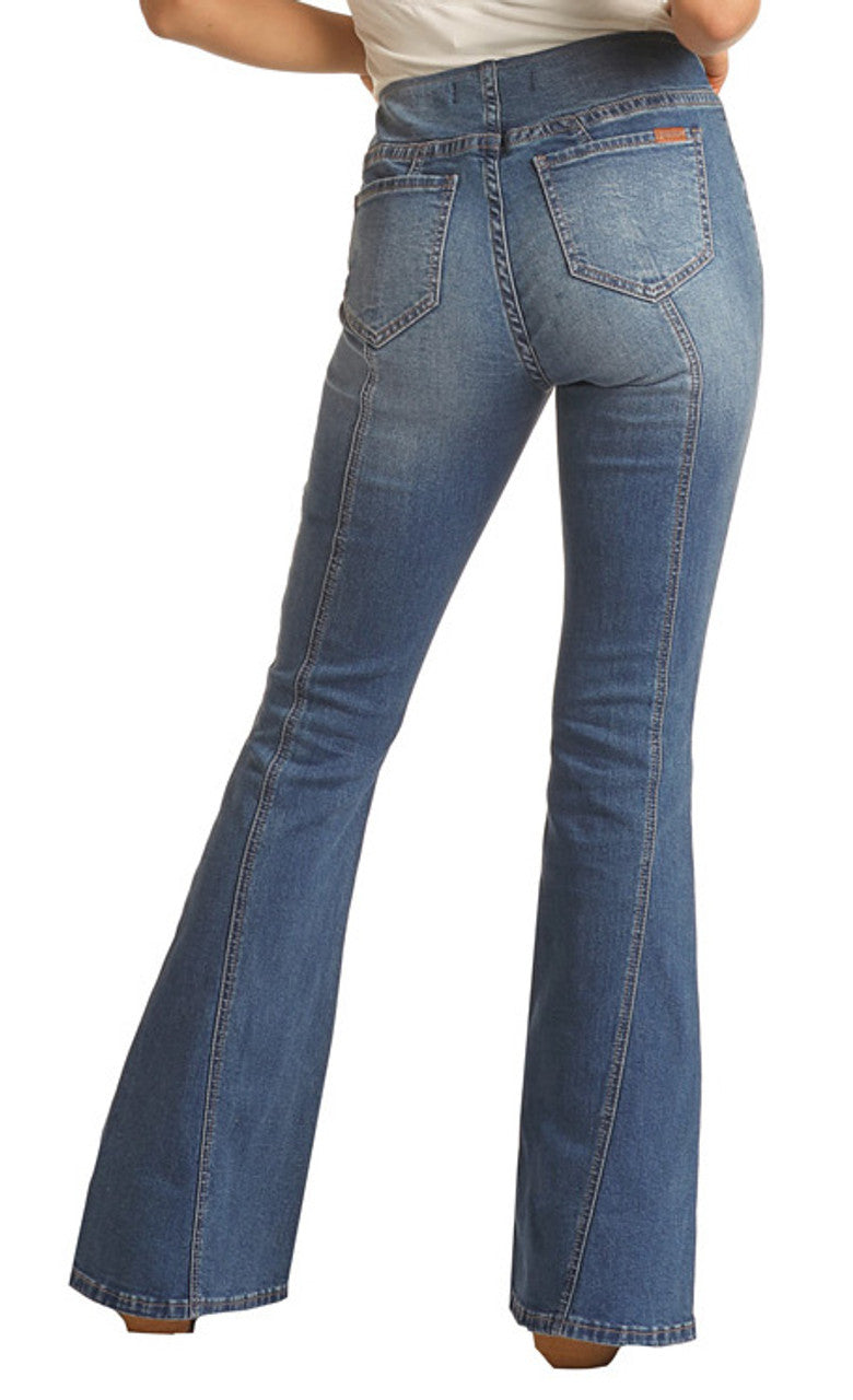Rock & Roll Pull-On Flare w/seams